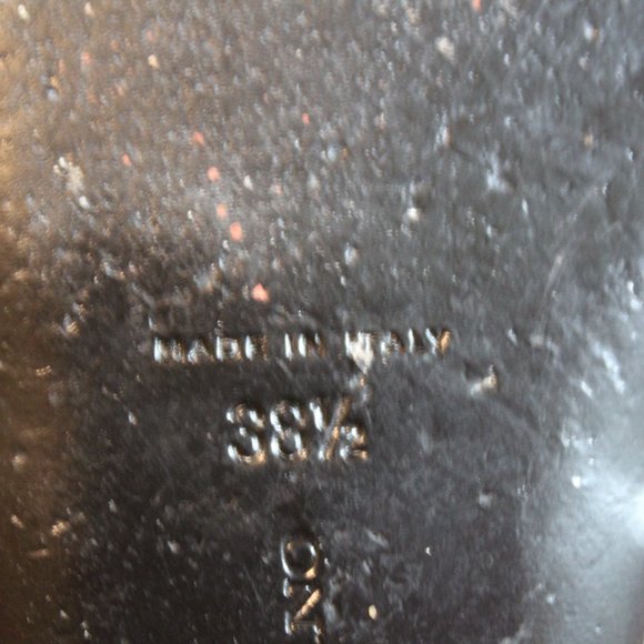 John Galliano newspaper print leather graphic black/white slides made in Italy - Picture 15 of 16